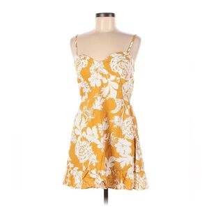 Wild Fable Strapless Yellow Floral Dress